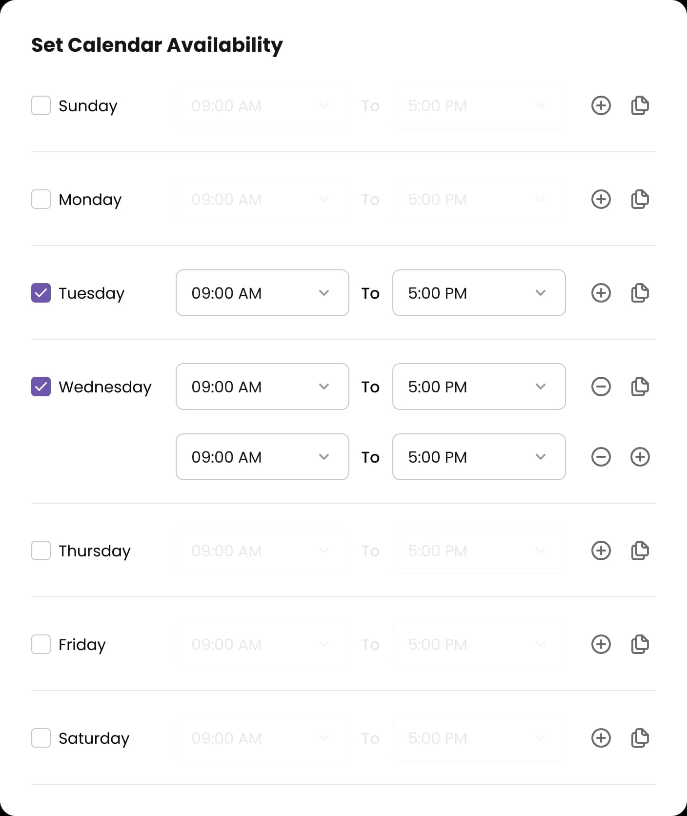 Manage your schedule