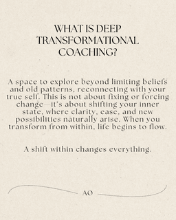 Deep Transformational Coaching – Step Into Your True Self